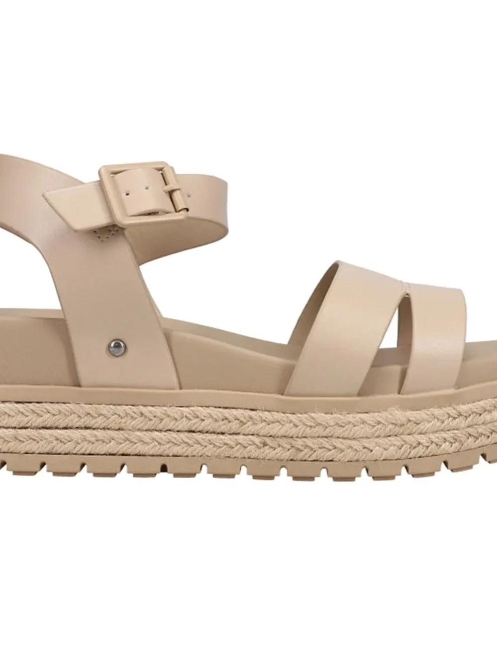 EUC MIA Beige Espadrille Platform Sandal , size 8, wore ONCE
